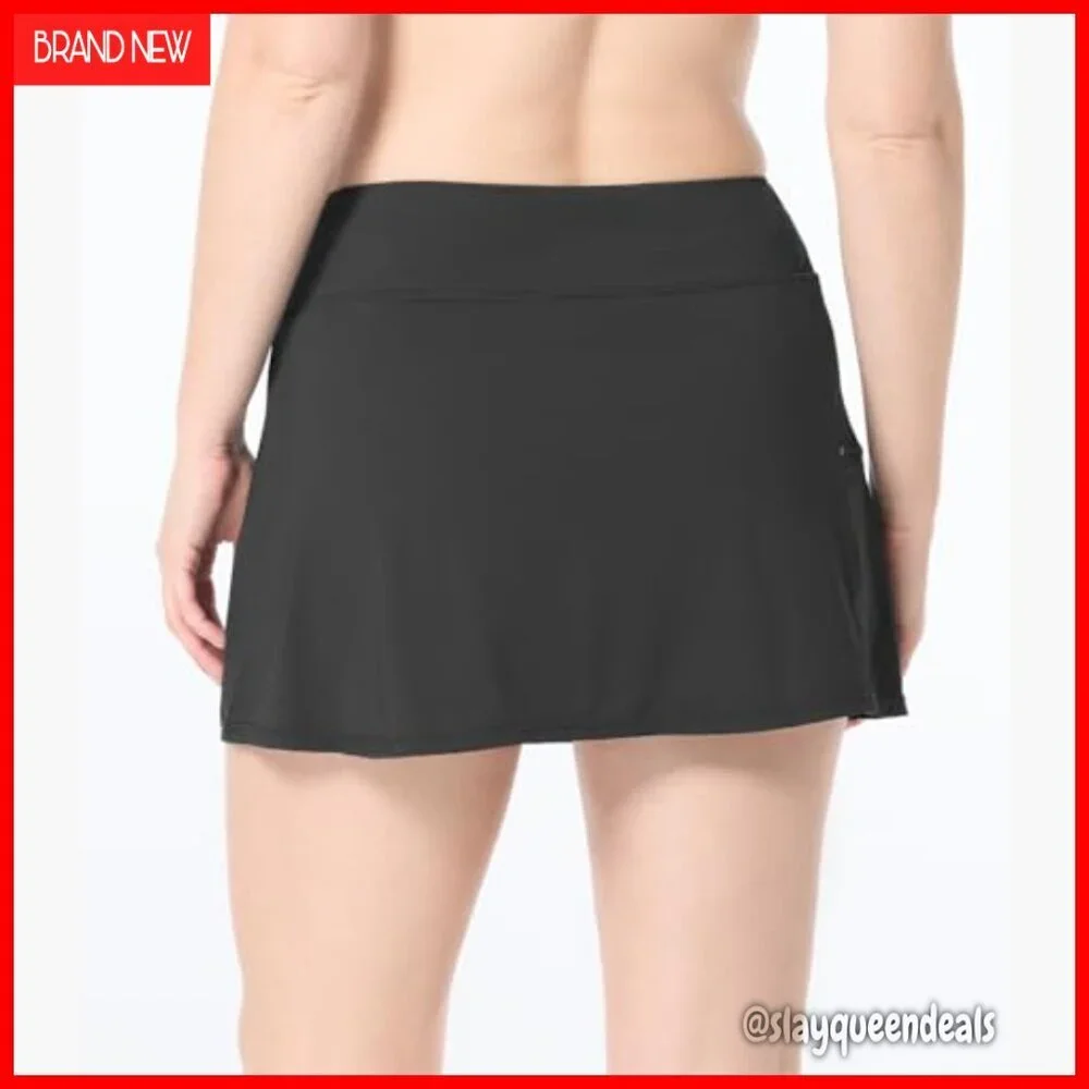 UPF50 Swim Skort for Women - Multi-Sport Skirt with Zippered Pocket
